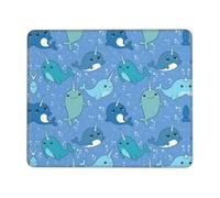 OXbnmm Simpatico tappetino per mouse con bordo di blocco e base antiscivolo, tappetino da scrivania spesso e resistente per lavoro