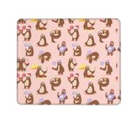 OXbnmm Simpatico tappetino per mouse esteso con bradipo con bordo di blocco e base antiscivolo, tappetino da scrivania spesso e resistente per lavoro