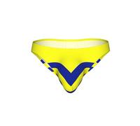 OXbnmm Strisce gialle e blu stampate slip bikini da uomo molli, mutande sexy del sacchetto del rigonfiamento, mutandine maschili a vita bassa elasticizzata, Nero , 3XL