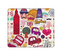 OXbnmm Tappetino per mouse grande, esteso con motivo giornale scolastico, con bordo di blocco e base antiscivolo, tappetino da scrivania spesso e resistente per lavoro