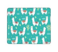 OXbnmm Tappetino per mouse grande in alpaca indiana, con bordo di blocco e base antiscivolo, tappetino da scrivania spesso e resistente per lavoro