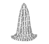 OXbnmm Tema tropicale ananas modello frutta adolescente mantello con cappuccio mantello piccolo costume cosplay strega vampiro mago ballo in maschera palcoscenico