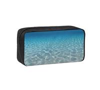 OXbnmm Tranquil Water Printed Pencil Pouch Spacious Storage Bag Smooth Zipper Portamatite in poliestere per studenti insegnanti