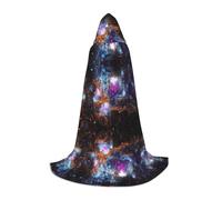 OXbnmm Universo Galaxy Spazio Adolescente Mantello Con Cappuccio Mantello Piccolo Cosplay Costume Strega Vampiro Mago Masquerade Ball Stage