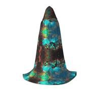 OXbnmm Universo Galaxy Spazio Adolescente Mantello Con Cappuccio Mantello Piccolo Cosplay Costume Strega Vampiro Mago Masquerade Ball Stage