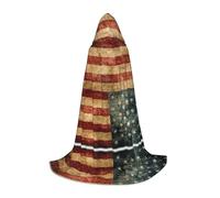 OXbnmm Vecchia Bandiera Adolescente Mantello Con Cappuccio Mantello Piccolo Cosplay Costume Strega Vampiro Mago Masquerade Ball Stage