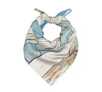 OXbnmm Vecchio bordo di legno stampato raso fazzoletto da collo per donne uomini, seta come sciarpa quadrata, retrò borsa decorazione Wrap, Nero , 22"x22"