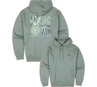 Oxbow - Felpa con cappuccio in cotone - Snap Fleece M Agave per Uomo in Cotone - Taglia L - Verde