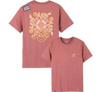 Oxbow - T-shirt uomo in policotone - Forest Jaspe SS Tee Dusk per Uomo in Cotone - Taglia XL - Blu navy