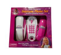 OXCXBAS Telefono interfono cablato per bambini, giocattolo regalo per le | per ragazzi e ragazze, telefono giocattolo con cavo lungo, funzionante per i più piccoli, simulazione realistica di