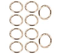 OXDOHUE 10PCS Moschettone Rotondo 49mm Moschettone Tondo Clip Moschettone Grande Rotondo Scatto Molla Rotonda Anello Moschettone Per Borsetta, Borse, Portachiavi, Artigianato - oro