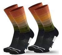 Oxeego 2 Calze Trekking Uomo Donna Termiche Outdoor Cammini - Calzini Trekking Tecnici con Azione Ossigenante e Antibatterica - Riduce il Rischio di Vesciche (Cammino di Santiago - 43/46)