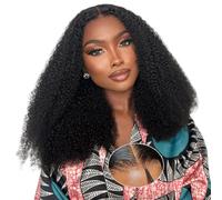 Oxeyegirl 20 Pollici 9x6 Kinky Curly Parrucca Donna Naturale Brasiliano 180% Densità Parrucca Capelli Umani Afro Riccio Senza Colla Deep Wave Glueless Wear and Go Parrucca Uman Hair Pre Plucked Pre