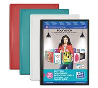 OXFORD 1 singola porta vista Polyvision A4 200 viste / 100 tasche copertina in polipro opaco colore casuale