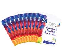 Oxford 100050321 Canson - Blocco da disegno, formato A4, 20 fogli bianchi, 120 g/mq, 10 pz, colori assortiti