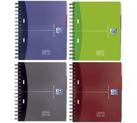 Oxford 100100314 - Quaderno ad anelli, DIN A5, 200 pagine, colori assortiti