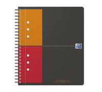 Oxford blocco college 100102880 grigio arancione rosso din a5+ quadretti