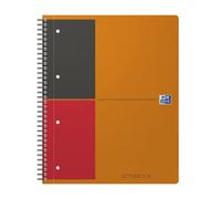 Blocco spiralato International Activebook - 1 rigo con margine - 240 x 297mm - 80gr - 80 fogli - Oxford