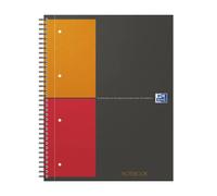 OXFORD 100103664 - Notebook A4+ 5 mm kariert, 80 Blatt, Doppelspirale