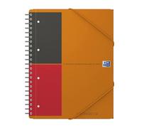 Oxford International A4+ Narrow Framed Ruled Poly Wirebound Meetingbook, Orange/