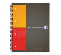 Oxford 100104329 blocco college Grigio, Arancione, Rosso DIN A4+ quadretti Num