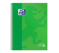Oxford 100430199 - Collegeblock Recambio, Taccuino con copertina rigida e microperforazione, A4, Verde