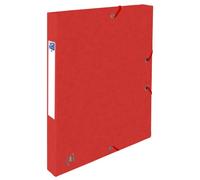 Oxford 12 scatole di cartone A4 con dorso da 2,5 cm, colore: rosso