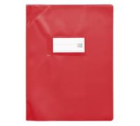 OXFORD 25 pellicole protettive per quaderni, 17 x 22 cm, in PVC opaco, 15/100 cm, colore: Rosso