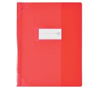 OXFORD 25 pellicole protettive per quaderni, 17 x 22 cm, in PVC, traslucido, 15/100, colore: Rosso
