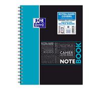 Oxford 400019524 studiare Organiser ricambio; - Block notes A4 + con elastico, a quadretti, 80 fogli, coperchio in PP, microperforazione; 4 fori, Colori Assortiti, 1 Pezzo