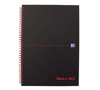 Oxford 400047606 libro rilegato A righe A5, 5 Stück Nero/rosso, 5 Pezzi