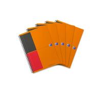 Oxford 400080785 Notebook International - Confezione da 5 fogli formato B5, colore: Arancione