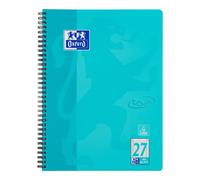 Oxford 400086492 Touch College Notepad A4 80 Sheets Lined with Double Margin Aqu