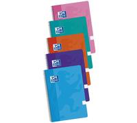 Oxford 400091366 - Pack of 5 Notebooks fº, 80 Sheets, Hardcover, 4 mm