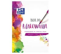 OXFORD 400093194 - Blocco da colorare formato A4, 20 fogli, 120 g/m2, confezione da 20, colore: Bianco