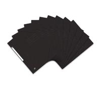Oxford 400116328 - Cartella con elastico angolare, formato A4, confezione da 10 pezzi Nero