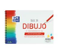 OXFORD Blocco da disegno A5 + copertina morbida/copertina rigida 20 fogli 130 g liscia con spirale.