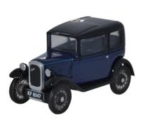 Oxford 76ASS002 Austin Seven RN Saloon Luce Blu Reale 1/76, 00 Gauge T48P