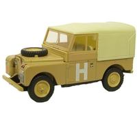 Oxford 76LAN188002 - Land Rover 224cm Militare Sabbia 1/76 Scala = 00 Gauge T48