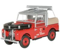 Oxford 76LAN188015 Land Rover Serie 1 British Rail Fire Scala 1/76 00 Gauge T48