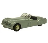 Oxford 76XK120002 Jaguar XK120 Argento 1/76 Scala 00 Gauge T48 Post
