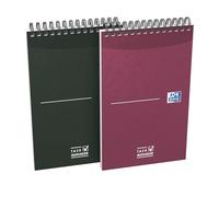 OXFORD Task Manager - Blocco note da 12,5 x 20 cm, 140 pagine a righe, 8 mm, rilegatura a spirale, copertina per carta, colori assortiti