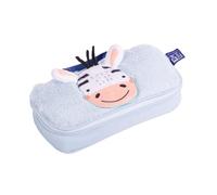 Oxford, Astuccio per bambini da 3 a 6 anni, per bambino/ragazza, morbido al tatto, lavabile, dimensioni: 23,5 x 12 x 3,5 cm, motivo: Zoe Zebra