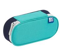 Oxford Astuccio per la scuola con aletta, Picchi per forniture scolastiche, organizer per accessori, custodia impermeabile per penne, turchese funky