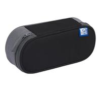 Oxford Astuccio per la scuola con aletta, Picchi per Forniture Scuola, Organizer per Accessori, Astuccio impermeabile per penne, Nero funky