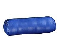 OXFORD Astuccio rotondo in morbida pelle, lunghezza cm 22, diametro 6 cm, colore blu