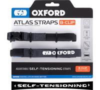 Oxford Atlas B-Clip, cinghie autotensionanti 17 mm x 1 male Grigio Scuro/Nero