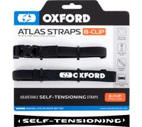 Oxford Atlas B-Clip, cinghie autotensionanti 17 mm x 1 male Nero