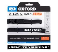 Oxford Atlas B-Clip cinghie per bagagli 2 pezzi nero 17 mm x 2 m