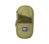 Oxford B-MAX Astuccio per la scuola con gomma elastica, materiale RPET riciclato, verde safary, Verde Safari, Astuccio scuola